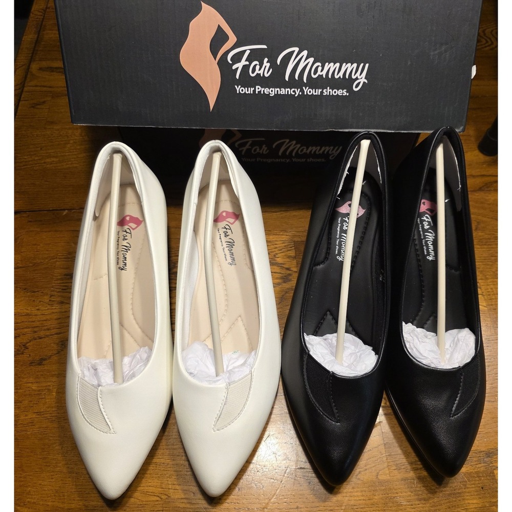 Set of 2 for Mommy Shoes Pregnancy Diabetic Wide NonSlip New Sz7 Total MSRP $160